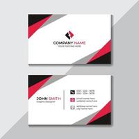 Abstract Modern Stylish Wave Business Card Template design Free Vector