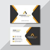 Abstract Stylish Corporate Business Card Template Design Free Vector