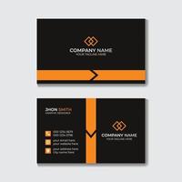 Abstract Stylish Clean Business Card Design Template Free Vector