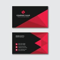 Professional Stylish Business Card Design Free Vector