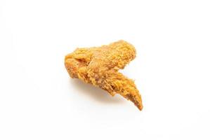 fried chicken on white background photo