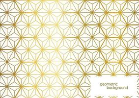 gold geometric background design vector