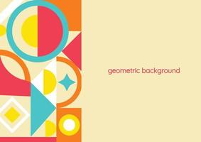 cute geometric background background vector design