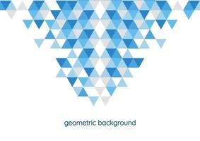 geometric background blue design vector