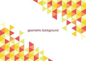 geometric background vector red design
