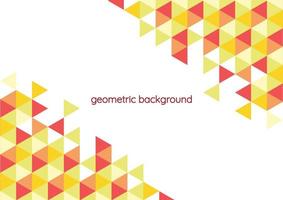 geometric background vector red design