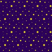 Star Space Vector Seamless Pattern