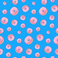 Donut Vector Seamless Pattern