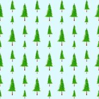 Christmas Tree Vector Seamless Pattern