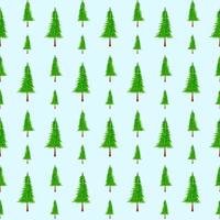 Christmas Tree Vector Seamless Pattern