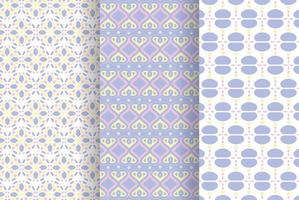 pastel color seamless pattern collection vector