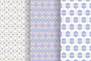 pastel color seamless pattern collection vector