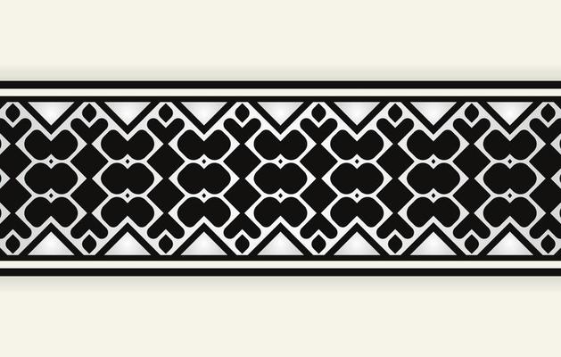 ornament style ethnic seamless borders