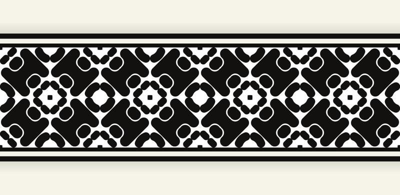 ornament style ethnic seamless borders