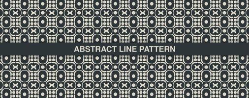 flat ornament line pattern design vector