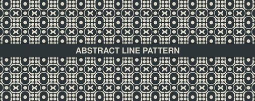 flat ornament line pattern design vector