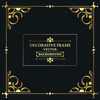 Elegant decorative frame design background