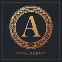 Ornamental luxury letter a logo vector