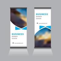 Roll Up Banner Design vector