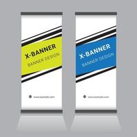 Roll Up Banner Design vector