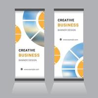 Roll Up Banner Design vector