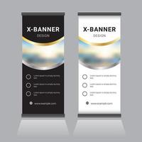 Roll Up Banner Design vector