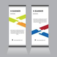 Roll Up Banner Design vector