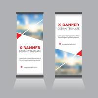 Roll Up Banner Design vector