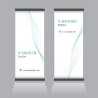 Roll Up Banner Design vector