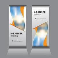 Roll Up Banner Design vector