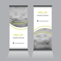 Roll Up Banner Design vector