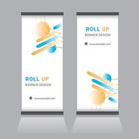 Roll Up Banner Design vector