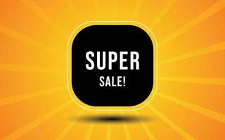 Super Sale Tag for Promotions and Offers vector