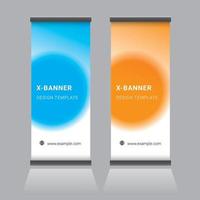 Roll Up Banner Design vector