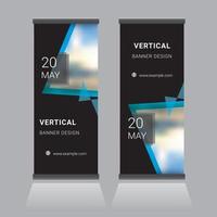 Roll Up Banner Design vector