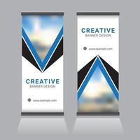 Roll Up Banner Design vector