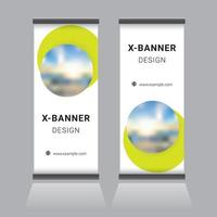 Roll Up Banner Design vector