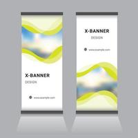 Roll Up Banner Design vector