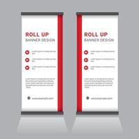 Roll Up Banner Design vector