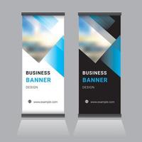 Roll Up Banner Design vector