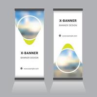 Roll Up Banner Design vector