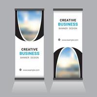 Roll Up Banner Design vector