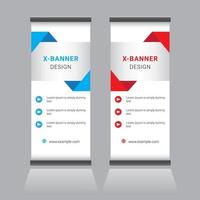 Roll Up Banner Design vector