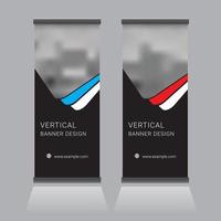 Roll Up Banner Design vector