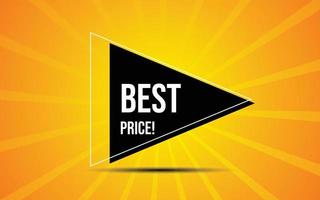 Best Price Tag for Promotions and Offers vector