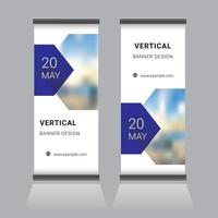 Roll Up Banner Design vector