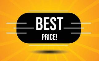 Best Price Tag for Promotions and Offers vector
