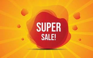 Super Sale Tag for Promotions and Offers vector