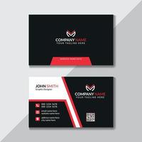Modern and Professional Clean Business Card Design Template Free Vector