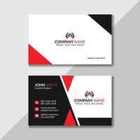 Modern Creative Clean Business Card Template Visiting Card Design Template with Unique Shapes Free Vector